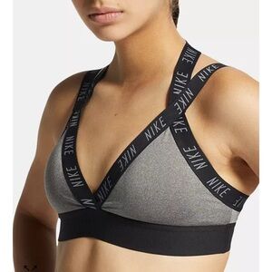 Nike - Indy Women's Light-Support Sports Bra - Carbon Heather/Black/Cool Grey